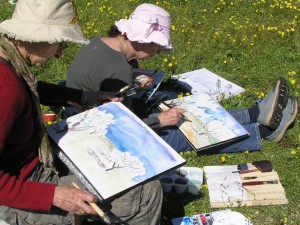 les peintures prennent forme