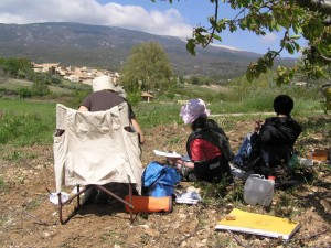 painting Les Baux